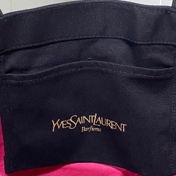 New YSL Parfums Canvas Tote in Black - Picture 6 of 6